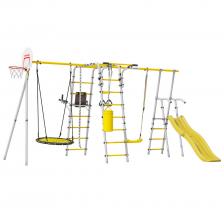 Дачный комплекс Romana Fitness-PRO с горкой 900 мм комплект №4 серый\жёлтый Дачный комплекс Romana Fitness-PRO с горкой 900 мм комплект №4 серый\жёлтый