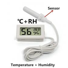 Мини цифровой термогигрометр ABS черный/белый Мини цифровой термогигрометр ABS черный/белый