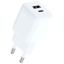 Сетевое зарядное устройство TFN GAN, USB/USB-C, PD 20W, без кабеля, белый (TFN-WC-20W-3115-WH) Сетевое зарядное устройство TFN GAN, USB/USB-C, PD 20W, без кабеля, белый (TFN-WC-20W-3115-WH)