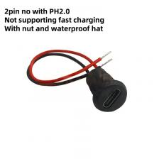 1-10 шт. 2-контактный 6-контактный USB-C Type-C TPC водонепроницаемый разъем PH2.0 кабель гнездовой разъем со светодиодной подсветкой PPD CC блокировка гайки быстрой зарядки 1-10 шт. 2-контактный 6-контактный USB-C Type-C TPC водонепроницаемый разъем PH2.0 кабель гнездовой разъем со светодиодной подсветкой PPD CC блокировка гайки быстрой зарядки