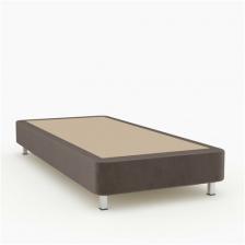 Односпальная кровать фокус- мебельная фабрика BOX SPRING 91х201х30 см коричневый велюр Односпальная кровать фокус- мебельная фабрика BOX SPRING 91х201х30 см коричневый велюр