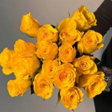 Букет живых цветов ЦВЕТЫ ДЛЯ ВАС Букет из 21 желтых роз (Кения) Букет живых цветов ЦВЕТЫ ДЛЯ ВАС Букет из 21 желтых роз (Кения)