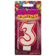 свеча для торта ВОЛШЕБНАЯ СТРАНА Цифра 3 7,5х5х1,2см 0,2ч/г без аромата свеча для торта ВОЛШЕБНАЯ СТРАНА Цифра 3 7,5х5х1,2см 0,2ч/г без аромата