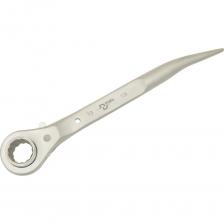 Монтажный трещоточный ключ DUEL лёгкий, 19x21 мм, длина 250 мм 12801921 широко применяется при сборке металлоконструкций, строительных лесов и стеллажей. Надёжный 32-зубцовый трещоточный механизм существенно ускоряет работу и позволяет применять ключ в ограниченном пространстве. Хвостовая часть монтажного ключа используется для совмещения отверстий под крепёж.Ключ выполнен из качественной хромованадиевой стали, что обеспечивает прочность и долговечность. Внимание! Иллюстративное фото! Параметры товара указаны в таблице технических характеристик. Монтажный трещоточный ключ DUEL лёгкий, 19x21 мм, длина 250 мм 12801921 широко применяется при сборке металлоконструкций, строительных лесов и стеллажей. Надёжный 32-зубцовый трещоточный механизм существенно ускоряет работу и позволяет применять ключ в ограниченном пространстве. Хвостовая часть монтажного ключа используется для совмещения отверстий под крепёж.Ключ выполнен из качественной хромованадиевой стали, что обеспечивает прочность и долговечность. Внимание! Иллюстративное фото! Параметры товара указаны в таблице технических характеристик.