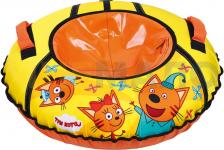Надувная ватрушка (тюбинг) Ника 80см Три кота желтый с автокамерой ТБ1-80/ТК Надувная ватрушка (тюбинг) Ника 80см Три кота желтый с автокамерой ТБ1-80/ТК