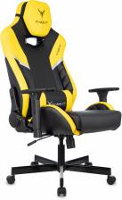 Кресло игровое KNIGHT Thunder 5X, на колесиках, эко.кожа, черный/желтый (knight thunder 5x y) Кресло игровое KNIGHT Thunder 5X, на колесиках, эко.кожа, черный/желтый (knight thunder 5x y)