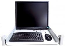 KVM консоль для стойки 19" (LCD 19" VGA/DP +клавиатура+мышь) [RN-KVM19A]