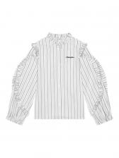 Dolce & Gabbana Kids рубашка с вышитым логотипом, белый Dolce & Gabbana Kids рубашка с вышитым логотипом, белый