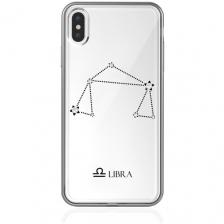 Прозрачный силиконовый чехол с кристаллами Lux для iPhone XS Max Знак зодиака Весы Libra для Айфон 10С Макс Прозрачный силиконовый чехол с кристаллами Lux для iPhone XS Max Знак зодиака Весы Libra для Айфон 10С Макс