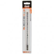 Сверло по бетону твердосплавное спиральное 6х200 мм GEPARD HRA 92 (GP0226-200) Сверло по бетону твердосплавное спиральное 6х200 мм GEPARD HRA 92 (GP0226-200)