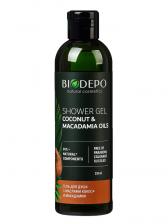 Гель для душа натуральный Biodepo с маслами кокоса и макадамии, 250 мл Гель для душа натуральный Biodepo с маслами кокоса и макадамии, 250 мл