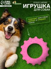 Игрушка жевательная «Кольцо с шипами», TPR, 8.5 см, розовая Игрушка жевательная «Кольцо с шипами», TPR, 8.5 см, розовая