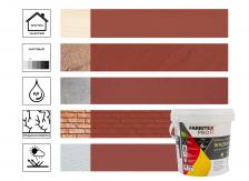 Краска Farbitex Profi акриловая, для гидроизоляции, жидкая резина, красно-коричневый, 1 кг Краска Farbitex Profi акриловая, для гидроизоляции, жидкая резина, красно-коричневый, 1 кг