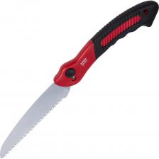 Бренд ELITECH представляет линейку товаров GARDEN, предназначенных для облегчения работы садоводов и огородников. Теперь уход за растениями станет еще проще и удобнее благодаря разнообразному ассортименту инвентаря, систем полива и аксессуаров. Широкая матрица включает в себя принадлежности для полива, ручной инструмент для обработки почвы, ухода за кустарниками и деревьями. Модельный ряд был создан с продуманной эргономикой для выполнения ежедневных сезонных задач.Складная пила ELITECH Garden WSF01 массой 185 г, с длиной полотна 165 мм применяется для распиловки сучков, ветвей и стволов деревьев и других деревянных конструкцийСкладное режущее полотно из углеродистой стали с хромированным покрытием.Эргономичная ручка с покрытием из нескользящего материла для комфортного захвата.Специальная форма зуба обеспечивает быстрый и чистый рез.Чехол для хранения в комплекте. Бренд ELITECH представляет линейку товаров GARDEN, предназначенных для облегчения работы садоводов и огородников. Теперь уход за растениями станет еще проще и удобнее благодаря разнообразному ассортименту инвентаря, систем полива и аксессуаров. Широкая матрица включает в себя принадлежности для полива, ручной инструмент для обработки почвы, ухода за кустарниками и деревьями. Модельный ряд был создан с продуманной эргономикой для выполнения ежедневных сезонных задач.Складная пила ELITECH Garden WSF01 массой 185 г, с длиной полотна 165 мм применяется для распиловки сучков, ветвей и стволов деревьев и других деревянных конструкцийСкладное режущее полотно из углеродистой стали с хромированным покрытием.Эргономичная ручка с покрытием из нескользящего материла для комфортного захвата.Специальная форма зуба обеспечивает быстрый и чистый рез.Чехол для хранения в комплекте.