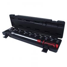 Ключ динамометрический JTC JTC-6835K, 14х18, усилие затяжки 40-210Nm, с набором рожковых насадок 11 предметов (13-24мм) Ключ динамометрический JTC JTC-6835K, 14х18, усилие затяжки 40-210Nm, с набором рожковых насадок 11 предметов (13-24мм)