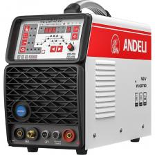 Сварочный аппарат ANDELI TIG-250P артикул ADL20-705 предназначен для работы с такими материалами как алюминий, железо, нержавеющая сталь. Аппарат при работе выдает постоянный и переменный ток (AC/DC), в нем есть: холодная сварка COLD TIG сварка импульсная сварка PULSE Толщина сварки в режиме холодной сварки в пределах 3 мм, алюминий до 6 мм, сталь до 8 мм. Панель управления аппаратом цифровая, управление величиной сварочного тока (диапазон составляет 10-200 А) осуществляется плавным реле. Работа на переменном AC и постоянном токе DC позволяет производить сварку широкого спектра материалов: алюминия, железа, нержавеющей стали . TIG-250P весит 12,6 кг, что позволяет без труда его переносить и транспортировать. Корпус надежно защищен, имеет ручку для переноски. Прорезиненные ножки придают дополнительную устойчивость на поверхностях и исключают скольжение во время проведения сварочных работ. Режим работы горелки: 2-х тактный/4-х тактный Может применяться как в небольшой авто-мастерской, или в гараже, так и на малом производстве. Два ярких цифровых индикатора помогут следить за всеми параметрами процесса сварки прямо во время работы. Помимо работы в режиме TIG AC/DC, вы также можете выполнять холодную сварку и использовать аппарат в импульсном режиме. Последний применяется для соединения металлов, которые трудно поддаются сварке. Благодаря этому вы без труда справитесь со швами практически любой сложности. У модели есть системы защиты от избыточного напряжения и возможного перегрева Сварочный аппарат ANDELI TIG-250P артикул ADL20-705 предназначен для работы с такими материалами как алюминий, железо, нержавеющая сталь. Аппарат при работе выдает постоянный и переменный ток (AC/DC), в нем есть: холодная сварка COLD TIG сварка импульсная сварка PULSE Толщина сварки в режиме холодной сварки в пределах 3 мм, алюминий до 6 мм, сталь до 8 мм. Панель управления аппаратом цифровая, управление величиной сварочного тока (диапазон составляет 10-200 А) осуществляется плавным реле. Работа на переменном AC и постоянном токе DC позволяет производить сварку широкого спектра материалов: алюминия, железа, нержавеющей стали . TIG-250P весит 12,6 кг, что позволяет без труда его переносить и транспортировать. Корпус надежно защищен, имеет ручку для переноски. Прорезиненные ножки придают дополнительную устойчивость на поверхностях и исключают скольжение во время проведения сварочных работ. Режим работы горелки: 2-х тактный/4-х тактный Может применяться как в небольшой авто-мастерской, или в гараже, так и на малом производстве. Два ярких цифровых индикатора помогут следить за всеми параметрами процесса сварки прямо во время работы. Помимо работы в режиме TIG AC/DC, вы также можете выполнять холодную сварку и использовать аппарат в импульсном режиме. Последний применяется для соединения металлов, которые трудно поддаются сварке. Благодаря этому вы без труда справитесь со швами практически любой сложности. У модели есть системы защиты от избыточного напряжения и возможного перегрева