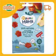 Фруктовые кусочки ФрутоНяня Яблоко, персик и маракуйя, с 12 месяцев Фруктовые кусочки ФрутоНяня Яблоко, персик и маракуйя, с 12 месяцев