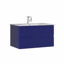Тумба с раковиной ORKA Moonlight 90 подвесная, синий матовый Тумба с раковиной ORKA Moonlight 90 подвесная, синий матовый