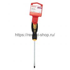 Rexant Отвертка шлицевая SL 4х100 мм, двухкомпонентная рукоятка, 12-6424 1 шт Rexant Отвертка шлицевая SL 4х100 мм, двухкомпонентная рукоятка, 12-6424 1 шт