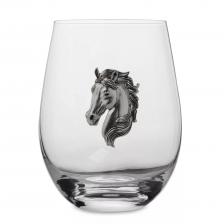 Стакан для виски Anna Lafarg голова коня 12 см 500 мл Стакан для виски Anna Lafarg голова коня 12 см 500 мл
