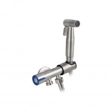 Набор с гигиеническим душем GFmark МАК кран с выходом для подключения к унитазу, лейка, шланг, поворотный кронштейн, цвет сатин 2045 Набор с гигиеническим душем GFmark МАК кран с выходом для подключения к унитазу, лейка, шланг, поворотный кронштейн, цвет сатин 2045