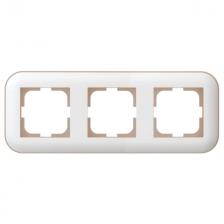 рамка 3 поста OVIVO Loft крем/крафт рамка 3 поста OVIVO Loft крем/крафт