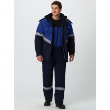 Зимний костюм Факел Эксперт-Антистат МВО темно-синий/васильковый, р. 64-66; 170-176 87468135.011 Зимний костюм Факел Эксперт-Антистат МВО темно-синий/васильковый, р. 64-66; 170-176 87468135.011