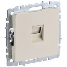 Розетка компьютерная RJ45 кат.6 IEK Brite РК11-БрКр бежевая Розетка компьютерная RJ45 кат.6 IEK Brite РК11-БрКр бежевая