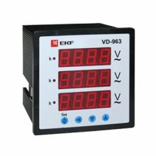 EKF VD-963 Вольтметр цифровой на панель (96х96) трехфазный vd-963 1 шт EKF VD-963 Вольтметр цифровой на панель (96х96) трехфазный vd-963 1 шт