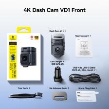 Baseus VD1 4K Видеорегистратор Передняя UHD Автомобильная камера ночного видения Встроенный GPS ADAS Автомобильный видеорегистратор 140FOV Регулируемый просмотр Видеорегистратор Baseus VD1 4K Видеорегистратор Передняя UHD Автомобильная камера ночного видения Встроенный GPS ADAS Автомобильный видеорегистратор 140FOV Регулируемый просмотр Видеорегистратор