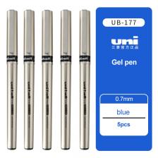 Гелевые ручки Uni UB-155/177 0,5/0,7 мм, 5 шт. Гелевые ручки Uni UB-155/177 0,5/0,7 мм, 5 шт.