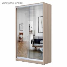 Шкаф - купе «Хит-23-14-55», с зеркалом, 1360x620x2300 мм, цвет ясень шимо светлый Шкаф - купе «Хит-23-14-55», с зеркалом, 1360x620x2300 мм, цвет ясень шимо светлый