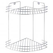 Настенная 2-ярусная угловая полка для ванной комнаты крепится на стену над ванной и используется для хранения различных средств и аксессуаров: шампуней, гелей для душа, мочалок, бритвенных станков и т. д. Данный аксессуар позволяет расположить всё необходимое в одном месте, а благодаря современному дизайну полка идеально впишется в любой интерьер. Материал: нержавеющая сталь. Размер: 19 х 26 х 30 см. Настенная 2-ярусная угловая полка для ванной комнаты крепится на стену над ванной и используется для хранения различных средств и аксессуаров: шампуней, гелей для душа, мочалок, бритвенных станков и т. д. Данный аксессуар позволяет расположить всё необходимое в одном месте, а благодаря современному дизайну полка идеально впишется в любой интерьер. Материал: нержавеющая сталь. Размер: 19 х 26 х 30 см.