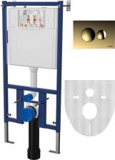 Система инсталляции для унитазов DIWO 4501 с кнопкой смыва 7315 золотая Система инсталляции для унитазов DIWO 4501 с кнопкой смыва 7315 золотая