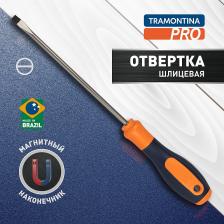 44127023 Отвертка Tramontina PRO 44127/023 шлицевая двухкомпонентная рукоятка SL5x150 мм (3/16x6 ), магнитный наконечник, цена за 1 шт 44127023 Отвертка Tramontina PRO 44127/023 шлицевая двухкомпонентная рукоятка SL5x150 мм (3/16x6 ), магнитный наконечник, цена за 1 шт