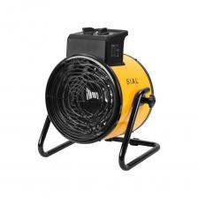 Тепловентилятор электрический SIAL D9 мощностью 9 кВт используется для эффективного прогрева воздуха внутри помещения. Находит применение в жилых и офисных помещениях, в производственных цехах и мастерских, а также на складских и других объектах. Оснащен вентилятором мощностью 52 Вт, обеспечивающим производительность 577 м?/ч. Устройство оборудуется трубчатым нагревательным элементом (ТЭНом). Снабжено системой защиты от перегрева, что обеспечивает безопасную эксплуатацию. Питание осуществляется от электросети с напряжением 380 В. Тепловентилятор электрический SIAL D9 мощностью 9 кВт используется для эффективного прогрева воздуха внутри помещения. Находит применение в жилых и офисных помещениях, в производственных цехах и мастерских, а также на складских и других объектах. Оснащен вентилятором мощностью 52 Вт, обеспечивающим производительность 577 м?/ч. Устройство оборудуется трубчатым нагревательным элементом (ТЭНом). Снабжено системой защиты от перегрева, что обеспечивает безопасную эксплуатацию. Питание осуществляется от электросети с напряжением 380 В.