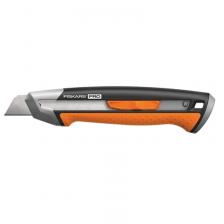 Нож Fiskars CarbonMax 1027227, с выдвижным, сменным лезвием, 18 мм Нож Fiskars CarbonMax 1027227, с выдвижным, сменным лезвием, 18 мм
