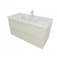 Тумба с раковиной AQUATEK Вега 100 подвесная, 2 ящика, шалфей зеленый Тумба с раковиной AQUATEK Вега 100 подвесная, 2 ящика, шалфей зеленый