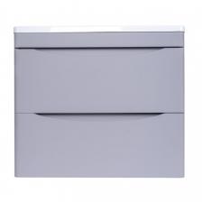 Style Line Тумба с раковиной Бергамо мини 60 подвесная Люкс Plus серый антискрейч Style Line Тумба с раковиной Бергамо мини 60 подвесная Люкс Plus серый антискрейч