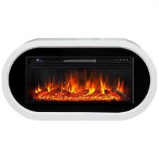 Каминокомплект Royal Flame Ellips Белый с черным с очагом Vision 42 LOG LED Каминокомплект Royal Flame Ellips Белый с черным с очагом Vision 42 LOG LED