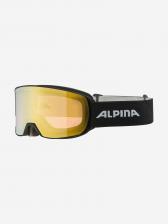 Горнолыжные очки Alpina Nakiska Qv black matt/Qv gold S2, Желтый Горнолыжные очки Alpina Nakiska Qv black matt/Qv gold S2, Желтый