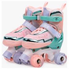Детские роликовые коньки Amarobaby Glory, раздвижные со светящимися колесами, бирюзовый/оранжевый, размер 34-37 (AB24-35GL/1805-34) Детские роликовые коньки Amarobaby Glory, раздвижные со светящимися колесами, бирюзовый/оранжевый, размер 34-37 (AB24-35GL/1805-34)