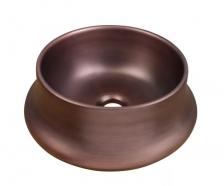 Раковина накладная Bronze de Luxe Terracotta 36х36 медь Раковина накладная Bronze de Luxe Terracotta 36х36 медь