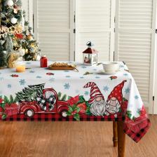 Красная прямоугольная скатерть из полиэстера Красная прямоугольная скатерть из полиэстера