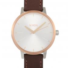 Часы Nixon Kensington Leather 37 мм из нержавеющей стали цвета розового золота A108 2632 Часы Nixon Kensington Leather 37 мм из нержавеющей стали цвета розового золота A108 2632