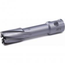 Сверло корончатое TCT AT-S предназначено для магнитных сверлильных станков. С помощью держателя КМ/WELDON 19 - корончатое сверло адаптируется и на стационарные сверлильные станки.Сверло корончатое оснащено напайками из твердого сплава TCT. Обладает высокой износостойкостью и подойдет для сверления сталей, сверхпрочных сталей и сплавов, нержавейки, а также рельсов.Максимальная стойкость и оптимальная геометрия режущих кромок.Для сверления необходимо использовать центрирующий штифт (пилот, направляющая) размер 7.98х106 мм, в комплект поставки не входит и приобретается отдельно.Рекомендовано применять СОЖ для охлаждения.Внимание,изображение товара может отличаться от реального! Верные параметры указаны в технических характеристиках товара. Сверло корончатое TCT AT-S предназначено для магнитных сверлильных станков. С помощью держателя КМ/WELDON 19 - корончатое сверло адаптируется и на стационарные сверлильные станки.Сверло корончатое оснащено напайками из твердого сплава TCT. Обладает высокой износостойкостью и подойдет для сверления сталей, сверхпрочных сталей и сплавов, нержавейки, а также рельсов.Максимальная стойкость и оптимальная геометрия режущих кромок.Для сверления необходимо использовать центрирующий штифт (пилот, направляющая) размер 7.98х106 мм, в комплект поставки не входит и приобретается отдельно.Рекомендовано применять СОЖ для охлаждения.Внимание,изображение товара может отличаться от реального! Верные параметры указаны в технических характеристиках товара.