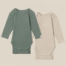 Набор боди 2 шт. SL HOME, рост 86-92 см, бежевый, оливковый Набор боди 2 шт. SL HOME, рост 86-92 см, бежевый, оливковый