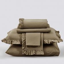 Комплект постельного белья ARYA HOME COLLECTION Постельное Белье Natural Stone Washed из сатина Valensiya Комплект постельного белья ARYA HOME COLLECTION Постельное Белье Natural Stone Washed из сатина Valensiya