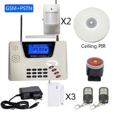 1 комплект, охранная сигнализация, система безопасности, GSM PSTN, двойная сеть, 433 МГц, беспроводной пульт дистанционного управления, PIR-детектор движения, датчик открытой двери 1 комплект, охранная сигнализация, система безопасности, GSM PSTN, двойная сеть, 433 МГц, беспроводной пульт дистанционного управления, PIR-детектор движения, датчик открытой двери