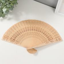 Веер складной «Цветочки», дерево, h=20.5 см Веер складной «Цветочки», дерево, h=20.5 см